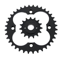 Sprockets fit Honda TRX400EX 400EX 1999-2004 15 Tooth Front & 36 Tooth Rear Black