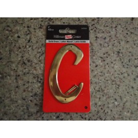 Hillman "C" 4 Inch Solid Brass House Mailbox Slot Letter New 847054