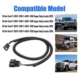 Tailgate Backup Camera Wiring Harness Compatible with Ford F350 F450 F550 Super Duty Trucks 2013 2014 2015 2016 Replace# FC3Z-14A412-A DC3Z-14A412-A(6 Pin)