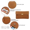 Gusti Rani Leather Wallet Purse Clutch Women's Vintage Leather Brown,