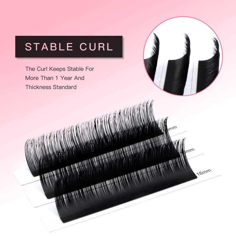 TDANCE Lash Extension Matte Black Eyelash Extension C CC D
