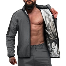 RDX Sauna Suit Full Body Heat Sweat Suit, REACH OEKO TEX 100 CERTIFIED, Anti Rip Long Sleeve Tracksuit Top Bottom