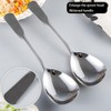 Chenshuo Wide Handle Serving Spoon,304 Stainless Steel Buffet Serving Spoon,Large