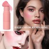 Cream Blush Stick with Brush and Makeup Sponge,Waterproof Multi Cream