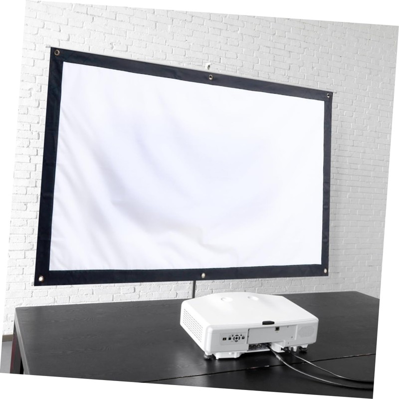 MERRYHAPY 1Pc High Brightness Projector Screen with Easy Installation Design