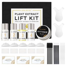 Wimpernlifting Kit, DONG RHYME Wimpern- und Augenbrauenlifting Kit mit Klebebalsam, Hochwertiges Wimpernlifting Set Semi-Permanent Langanhaltende Salon Qualität für Professionelle