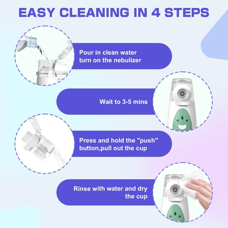 UHOUSEST UHOUSEST Nebuliser Machine for Adults & Kids, Portable Nebuliser