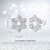 EUDORA Snowflake Earrings 925 Sterling Silver Christmas Snowflake Stud Earrings