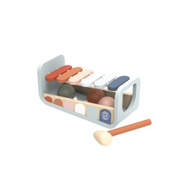 SPEEDY MONKEY Tap Tap Xylophone Bench - Wooden, Durable & Safe Baby Toys 6 to 12 Months, Montessori Toys for 1 Year Old - Toys for 2 Year Old Boy or Girl - Non-Toxic Paint, FSC Certified