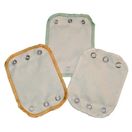 Body Extensions Set of 3 – Material: Organic Cotton – Colour/Pattern: Natural, Green/Yellow/Natural