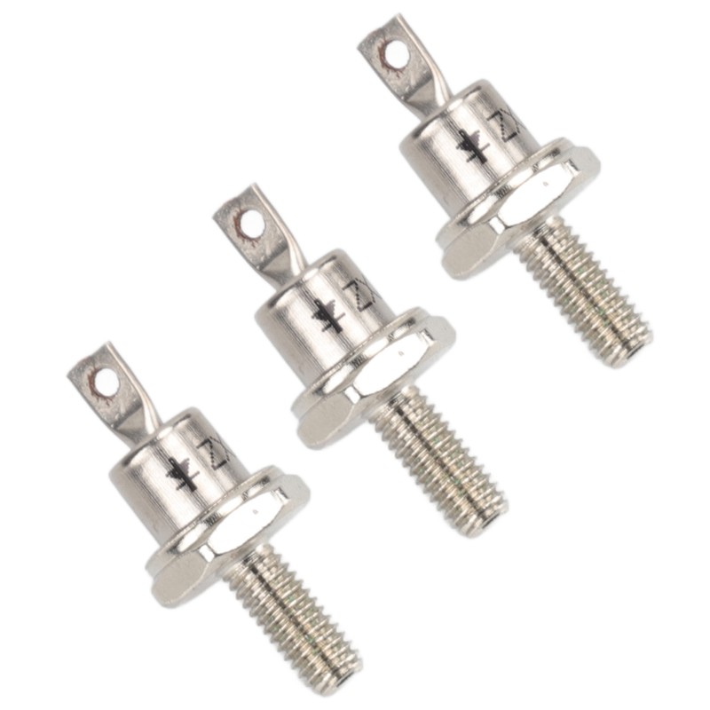 3PCS Rectifier Diode Spiral 25A Iron High Hardness Spiral Rectifier