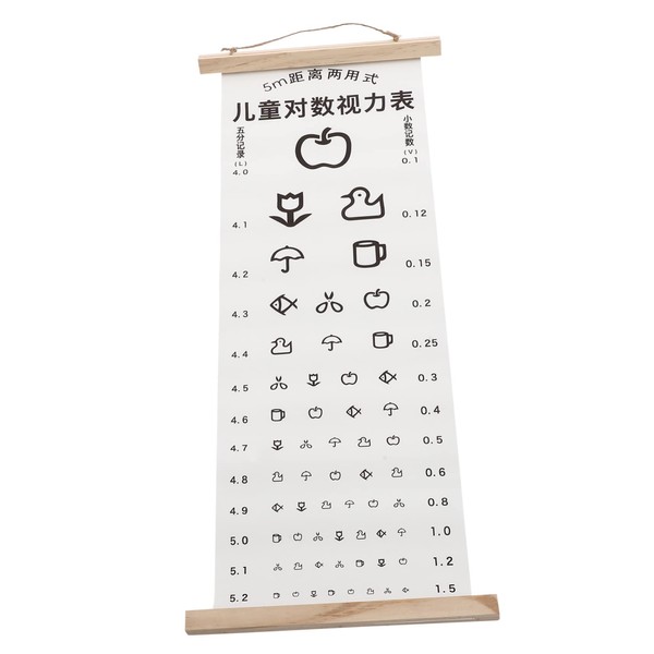 FELTECHELECTR Visual Eye Testing Chart for Eye Exam Chart with