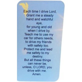 Westmon Works Travel Prayer Holy Card Bulk Lot for Drivers Double Sided Cards Ma