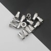 Pxyelec 100pcs M5 Flat Head Aluminum Rivet Nut Blind Insert