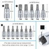 Gueenky 13-Piece Torx Bit Set, T8 - T70 Multi-Tooth Socket