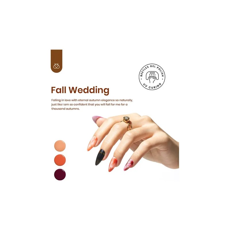 Set De Esmaltes En Gel Coleccion De Boda Otoño Hallowen