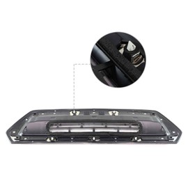 Chrome Hood Air Vent Compatible With 2017 2018 2019 GM-C Sierra 2500 HD 3500 HD 6.0L 6.6L Replacement For 84240942