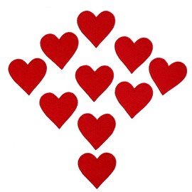 Graphic Dust 15 Red Heart Love Embroidered Iron On Patch Applique Decoration Cute Happy Sign Logo Emblem Peace DIY Jean Jacket Backpack Sweet Lucky