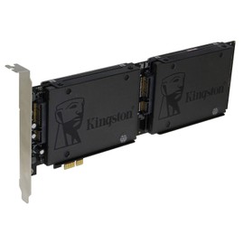 Sedna - PCI Express Quad 2.5 Inch SATA SSD Controller Card (with Built in Power Circuit, no Need SATA Power Connector) (SSD/HDD not Included)