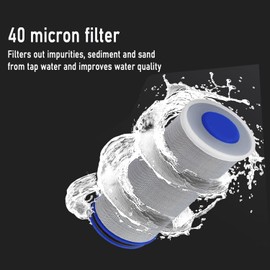 Pre-filter, sediment filter, reduce sediment in water, water filter for tap, stainless steel tap water filter, tap filter (3/4 inch)