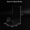 Qidexin 2 Pieces Book Ends, Acrylic Bookends, Non-Skid Book End,