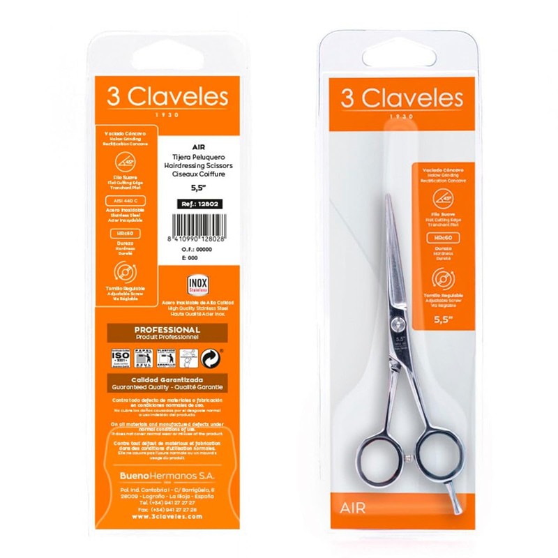 3 Claveles Air Hair Scissors 5.5"