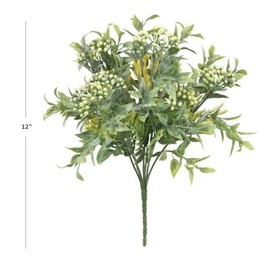 12-inch Artificial Green Mixed Berry Plant Pick, for Indoor Use Colorful - 2pcs: 1 pcs