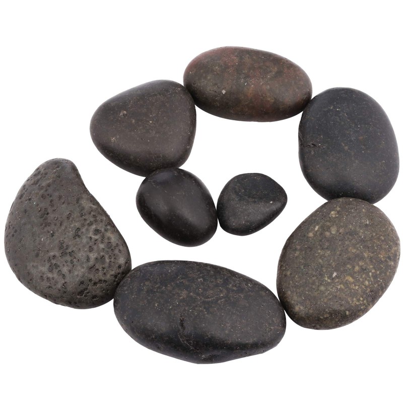 mookaitedecor 1 lb Bulk Natural Black Stone Rough Stones for