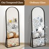 FURNIinspire Arched Full Length Mirror with Stand, 56"x18" Full Body