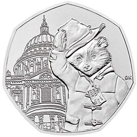 RM 2019 Paddington Bear 50p in Coin Wallet - At St Paul's Cathedral,UNC from bag
