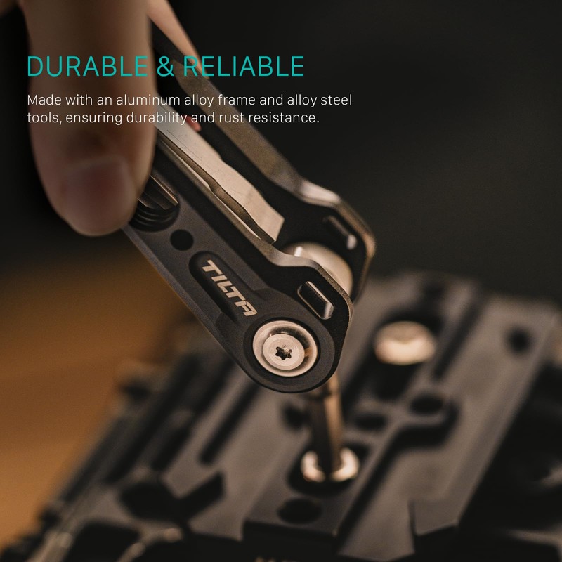 Tilta Multi-Functional Mini Tool Kit, 6 in 1 Folding Tool