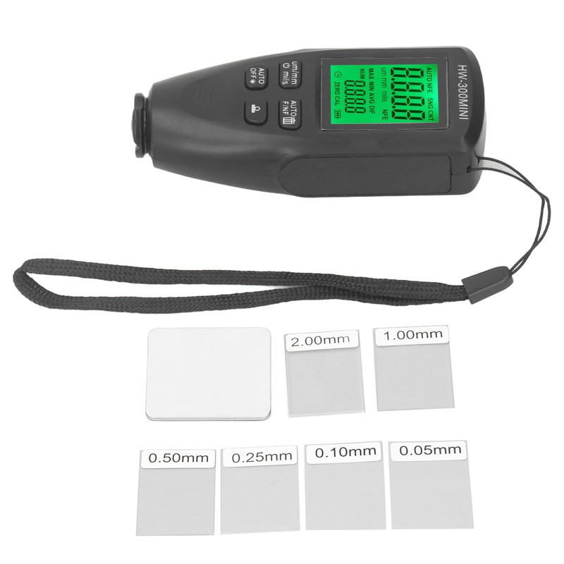 0 to 2000UM Paint Mil Thickness Meter Gauge High Precision