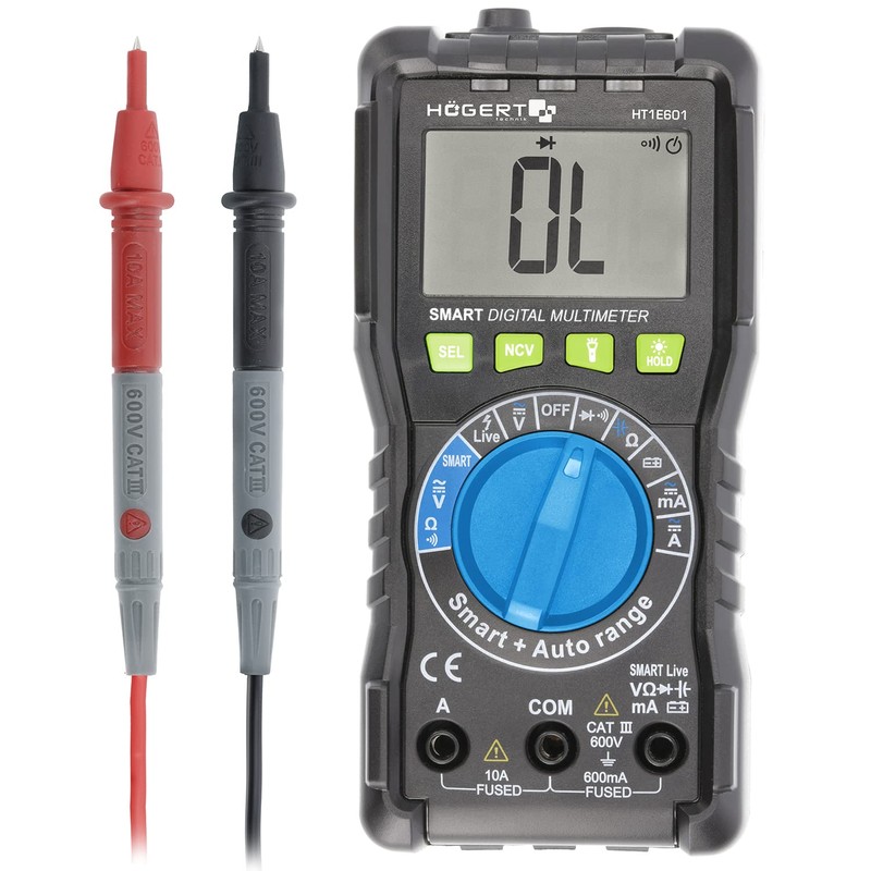 Digital Multimeter Högert NCV AC/DC Voltmeter Ohmmeter Widerstandskapazität Frequanec Zählungen