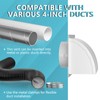 4 Inch Dryer Vent Cover Outside, HG Power Metal Exterior