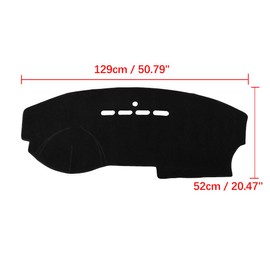 X AUTOHAUX Car Dashboard Cover Nonslip Black Sun Pad for Mazda 3 2003-2009
