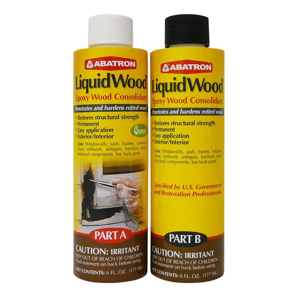 Abatron LiquidWood Kit - 12 Ounce - 2-Part Structural Wood