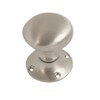 VIBE Rim Knob Set on Satin Nickel Door Handle Knob