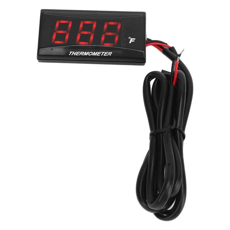 LCD Motorcycle Thermometer Ultra Thin Waterproof Water Temp Meter with