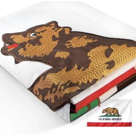 Anley EverStrong Embroidered California State Flag 3x5 Ft Nylon CA Flag