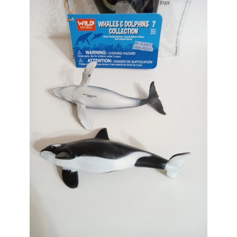 Wild Republic Set Of 6 Whales And Dolphins Collection