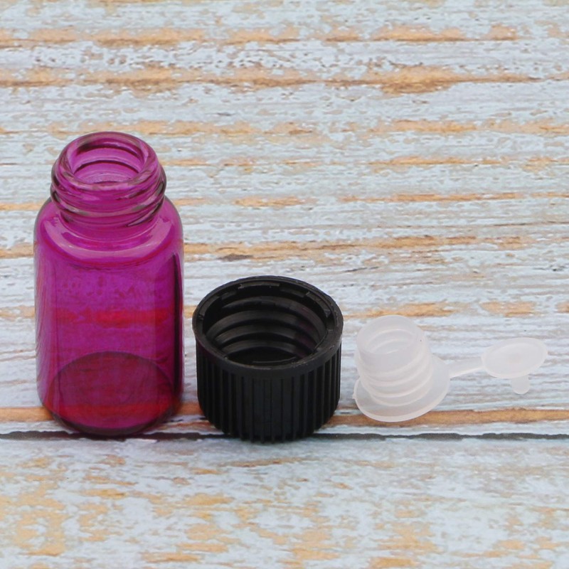 Kesell 20pcs Mini Essential Oil Bottles Empty Sample Bottle, 3ml