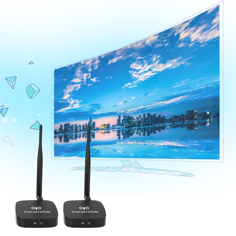 Plastic HD H.264 50M WIFI Signal Extender 165MHz All Digital