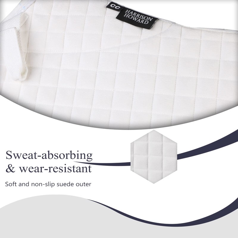 Harrison Howard Ergonomic Design Saddle Pad Non-Slip Suede Outer Perfect