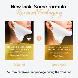 MAREE V Line Lifting Mask with 24K Gold – Deep Collagen Face Mask for Women – Jawline Shaper Mask with Retinol & Hyaluronic Acid – Neck Tightening & Firming - Double Chin Strap for Face Lift