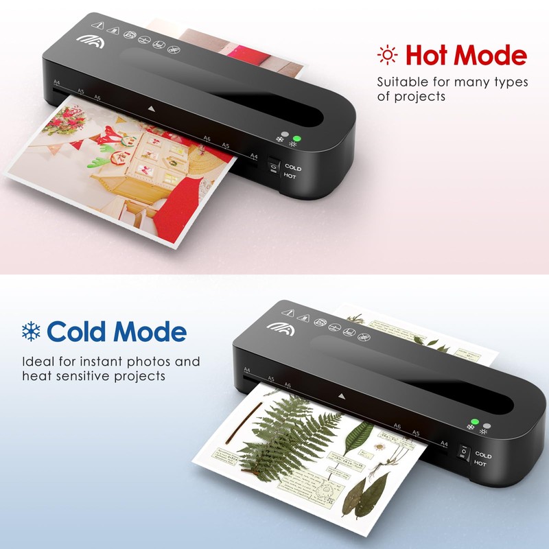 MAXDONE Laminator, A4 Laminator Machine with 10 Laminating Pouches, Laminating