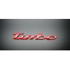DIGIART INTERNATIONAL TURBO RED 3D Emblem Decal STICKER SELF ADHESIVE