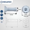 HEXATON Countersunk Hex Socket Screws - M6 x 12mm -