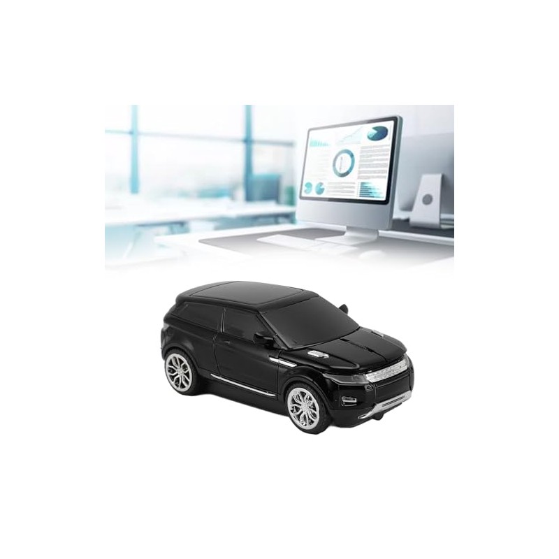 ASHATA Ratón Inalámbrico para Computadora con Forma de Automóvil, Ratones