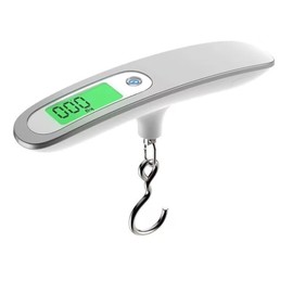 Luggage Scale, 50kg Hand Hanging Portable Travel Scale with Hook Electronic Baggage Weight Measuring Digital Weighing