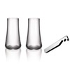 Alessi Splügen Set includes Steel One Bottle Opener/Crystal Two Beer